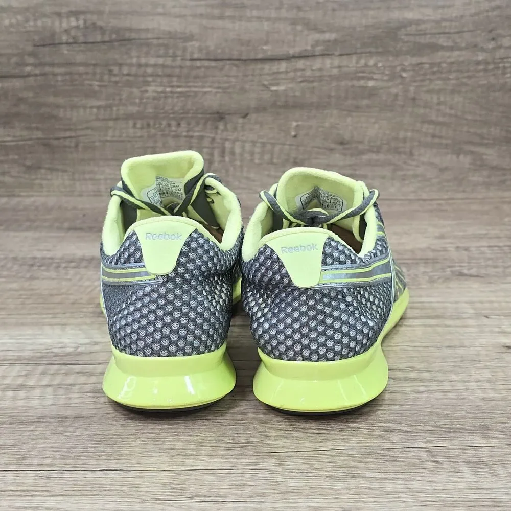Reebok Classic Retro Women's Size 7.5 Gray Neon Green Shoes (55024750)